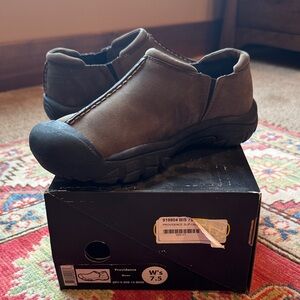 Women's Keen Providence Dark Brown Slip-On Loafers - 7.5